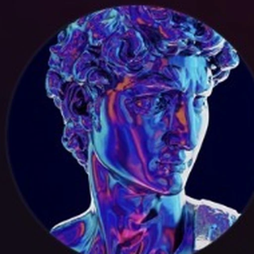 ONE15 neon bust logo